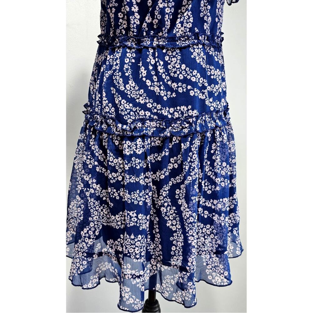Patrons of Peace Mini Dress, Floral Ruffled Sleeveless Summer Vacation Sz M New - Picture 8 of 12